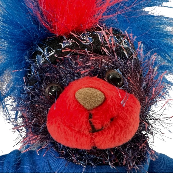 2004 NBA All Star Game Los Angeles Lakers Fuzzy Plush Bear Souvenir RARE HTF 9" - Picture 2 of 11